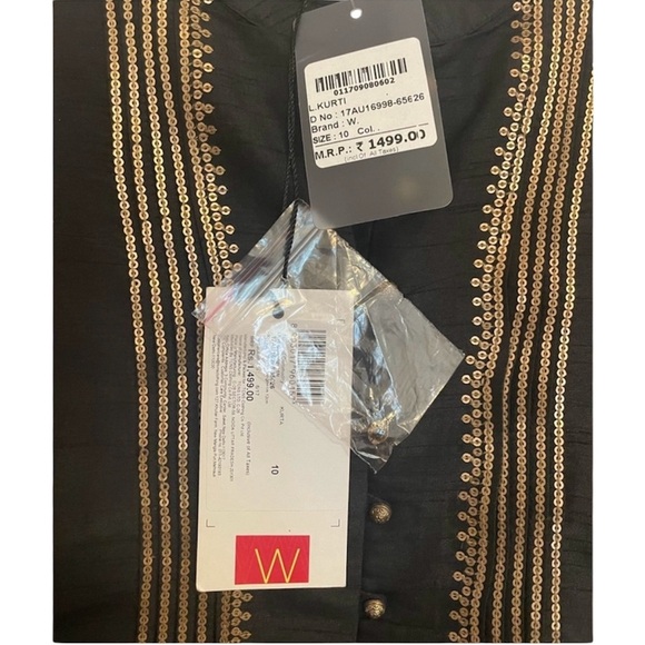 NWT Black Kurti- 10W - Picture 5 of 16